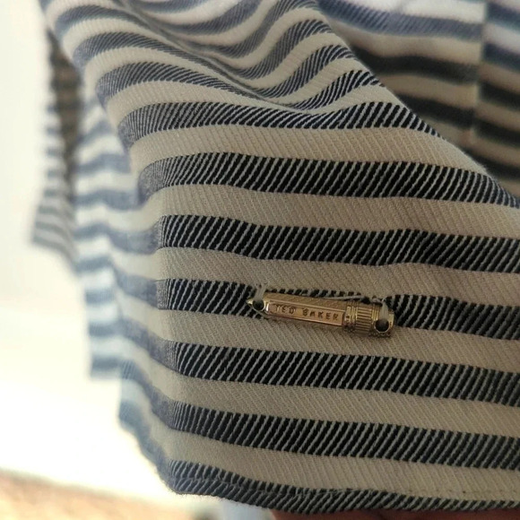 Ted Baker Sandre Striped Viscose button Shirt Dress - Picture 5 of 11